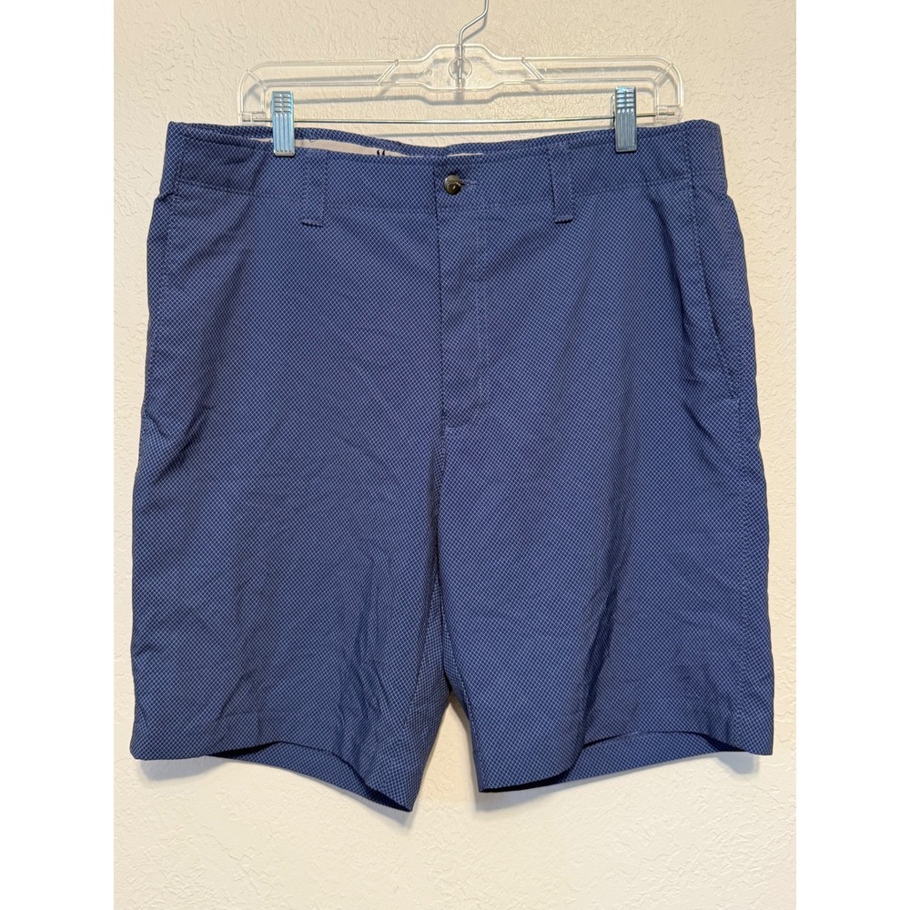 Callaway Mens Opti-Dri Performance Golf Shorts Blue Geometric Diamond Size 36